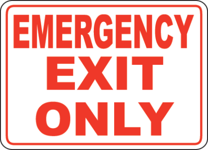 Exit Entrance Signs and Banners 39