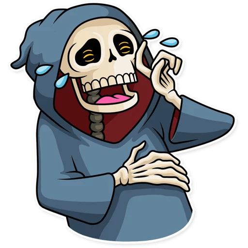 friendly death_grim reaper sticker 1