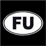 FU Oval Decal