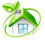 Green Home Circular Sticker