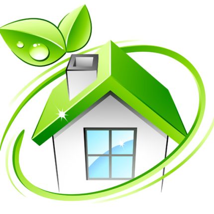 Green Home Circular Sticker