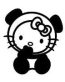 Kitty Kat Bear Cub Sticker