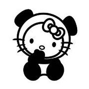 Kitty Kat Bear Cub Sticker