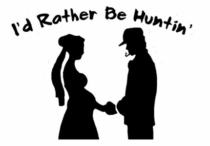 Id Rather Be Hunting Hunting Decal