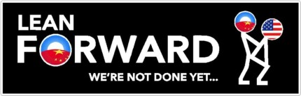 Lean Forward Obama Bumper Sticker