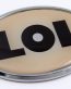 LOL Oval 3D Adhesive Car Emblem