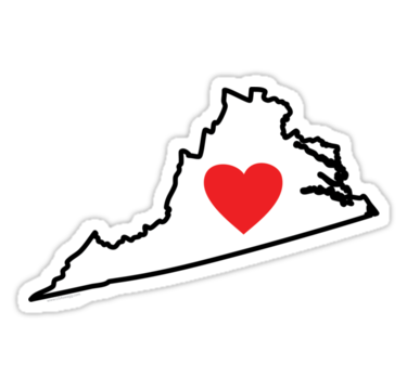 Love Virginia Sticker