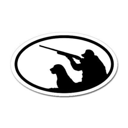 Oval Hunting Sticker 188