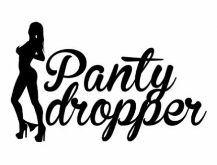 Panty Dropper funny girl sticker 2