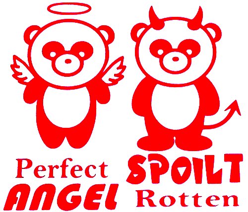 Perfect Angle Spoiled Rotten Diecut Girl Decal