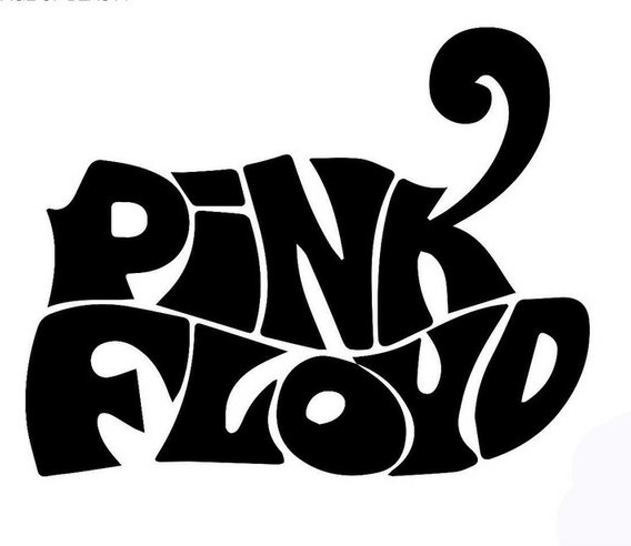 Pink Floyd Lettering Art Funny Car Sticker