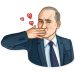 president vladimir putin political sticker 2