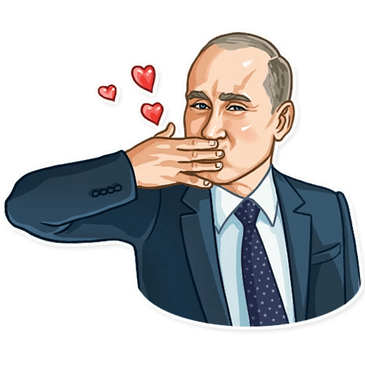 president vladimir putin political sticker 2