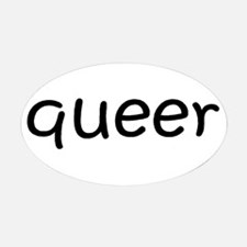 QUEER OVAL STICKER