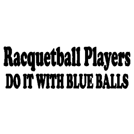 Racquetball Players Decal 37