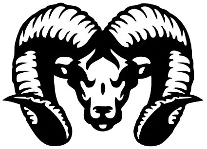 ram head diecut decal 101