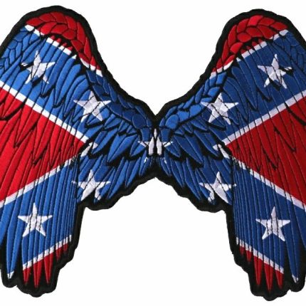 rebel flag angel wings sticker