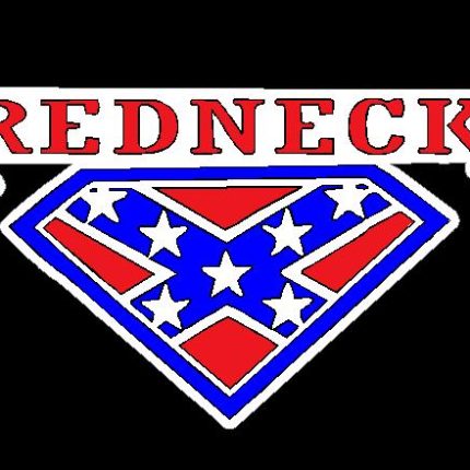 redneck superman sticker