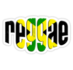 reggae sticker with flag