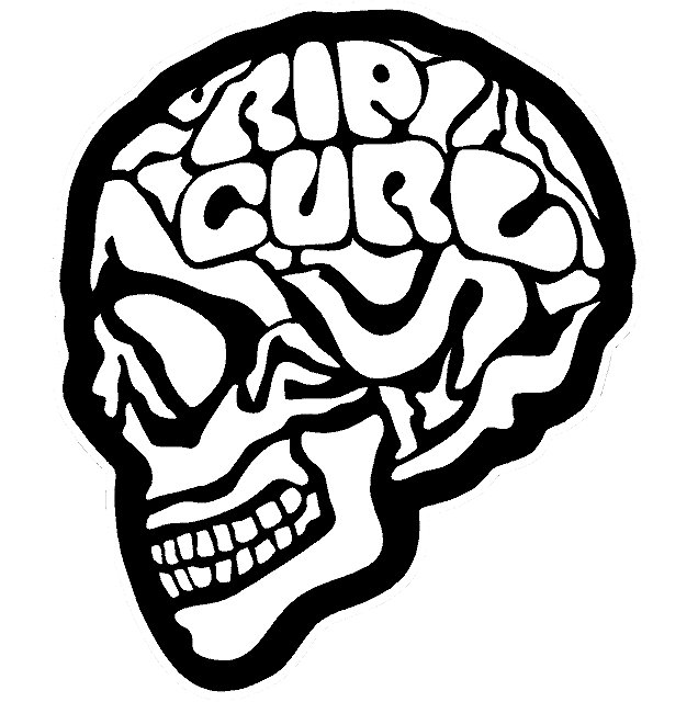 Rip Curl Brain Sticker