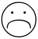 Sad Smile Diecut Decal