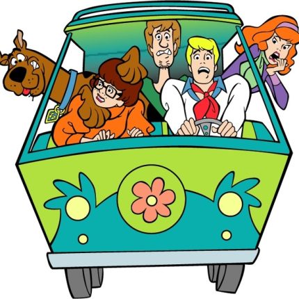 SCOOBY VAN GROUP STICKER FUN ONE