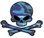 SKULL CAMO FILLS - BLUE