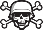skull-crossbones military-sticker