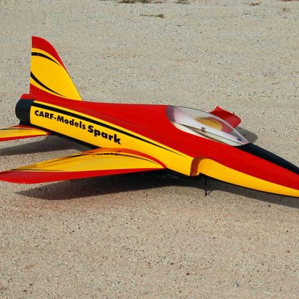 Spar Red Black and Yellow RC Model Sticker