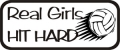 Volleyball Girls Hit Hard Bumper Sticker