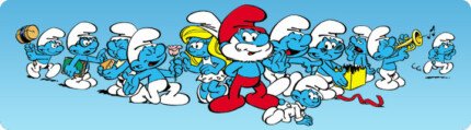 All the Happy Smurfs Decal