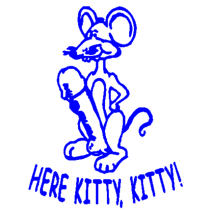 Here Kitty Kitty decal