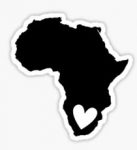 1 African B&W Vinyl Decal 2