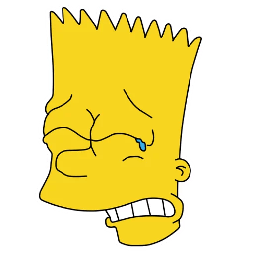 bart-simpson-HEAD CRY sticker