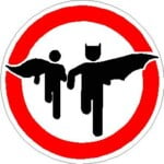 Bat and Robin Circular Decal Sticker