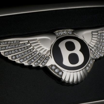 bentley iced out emblem rectangle sticker