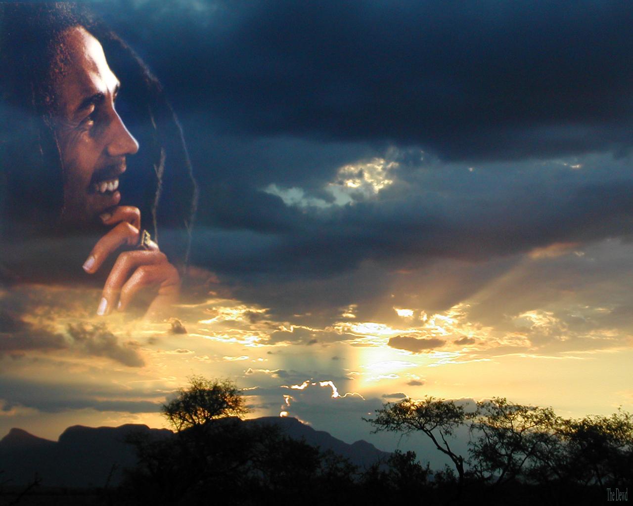 Bob Marley Color Band Sticker