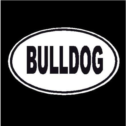 Bulldog Oval Decal