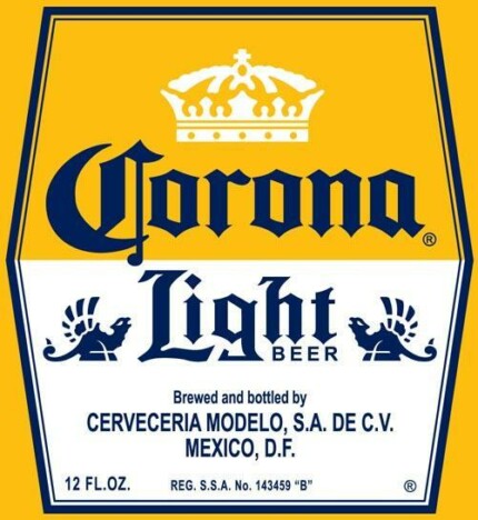 corona light LOGO STICKER