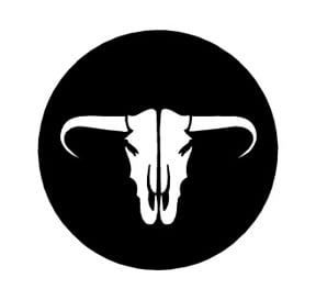 Cow Skull 2 Circle Sticker