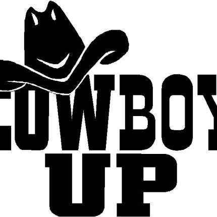 Cowboy Up Diecut Vinyl Decal