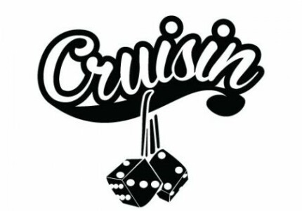 Cruisin Dice funny auto decal