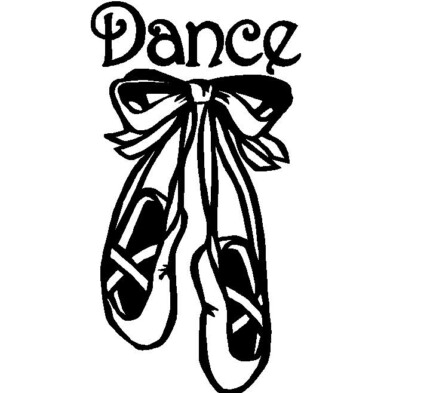 Dance Shoes Vinyl Diecut Decal