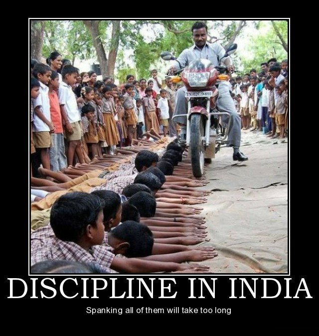 discipline in india demotivational