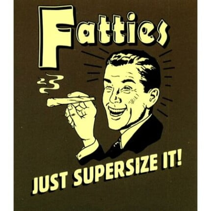 Fatties Vinyl Decal Funny Sticker