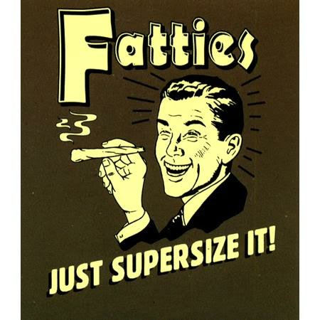 Fatties Vinyl Decal Funny Sticker