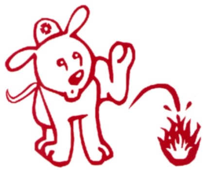 Firefighter Puppy Decal