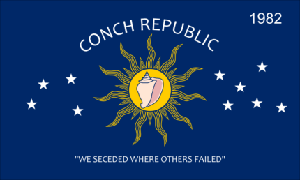 Florida Key West City Flag Sticker
