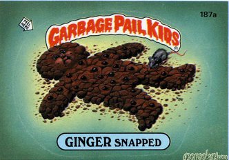GINGER Snapped Funny Sticker Name Decal
