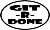 GIT R DONE Oval Decal